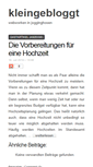 Mobile Screenshot of kleingebloggt.de
