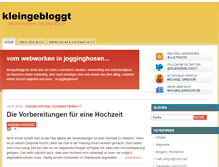 Tablet Screenshot of kleingebloggt.de